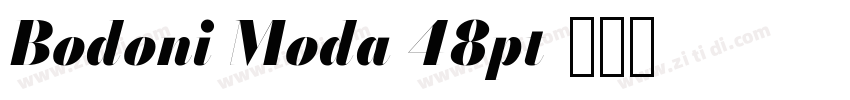 Bodoni Moda 48pt字体转换